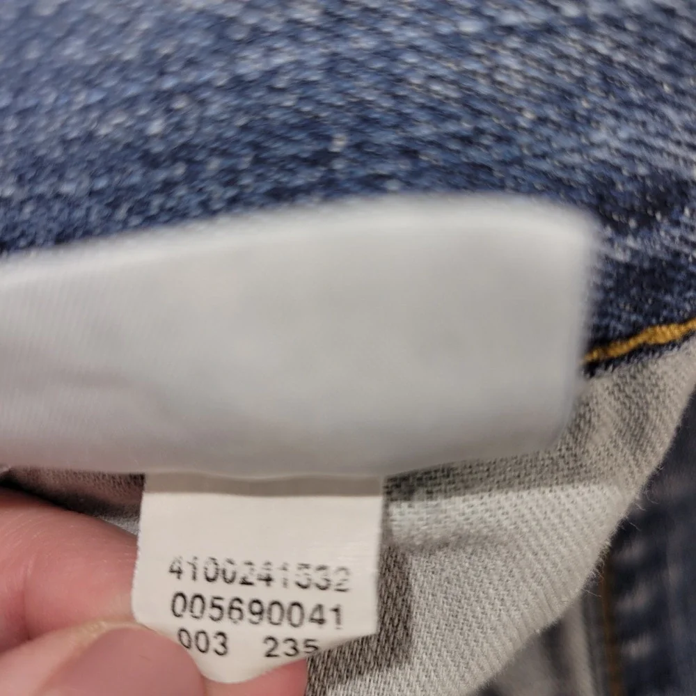 Levis 569 Jeans Mens 36x34 Blue Relaxed Straight Leg Mid Rise Denim